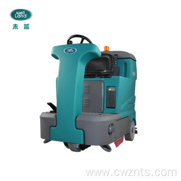 Ride on electric floor scrubber dryer machine